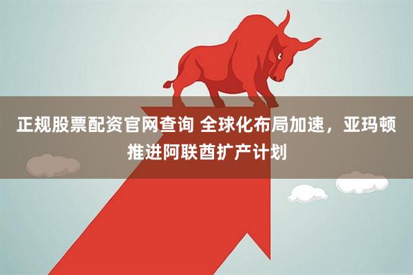 正规股票配资官网查询 全球化布局加速，亚玛顿推进阿联酋扩产计划
